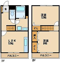 メゾンセレナイト 2LDKの間取図画像
