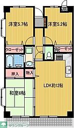 フォレストシティー町田 3LDKの間取図画像