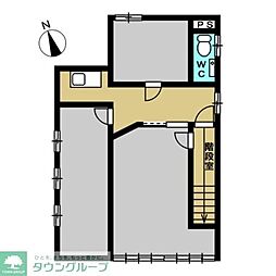 D.1中河原 2LDKの間取図画像