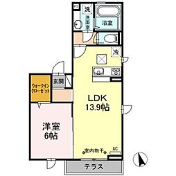 ハイムヴァルト 1SLDKの間取図画像
