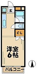 ファインコート ワンルームの間取図画像