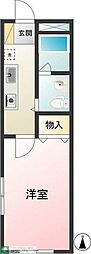 八王子ツインシェルマンション 1Kの間取図画像