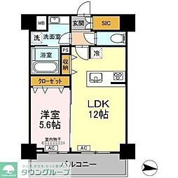 ラベレッツァフェリオ 1LDKの間取図画像