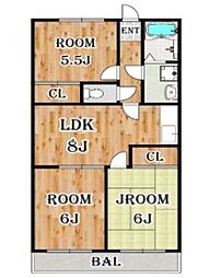 リアライズ羽村 3LDKの間取図画像