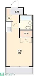 リエス高尾 ワンルームの間取図画像