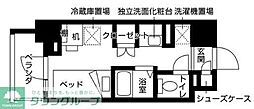 キャンパスヴィレッジ多摩センター ワンルームの間取図画像