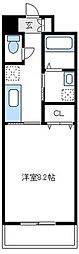 グレイスコート 1Kの間取図画像