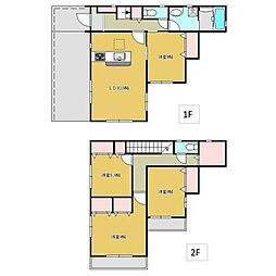 西平山貸家 4SLDKの間取り