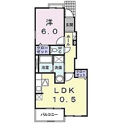 JR中央線 立川駅 バス38分 新道下車 徒歩4分の賃貸アパート 1階1LDKの間取り