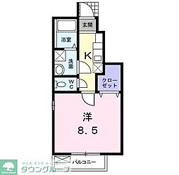 間取図画像 1K