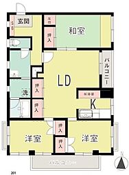 間取図画像 3LDK
