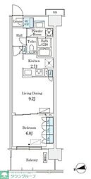 スカイグランデ津田沼 1LDKの間取図画像