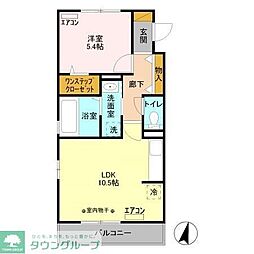 サンベルテ6 1LDKの間取図画像