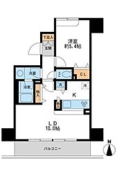 ウィルテラス千葉中央 1LDKの間取図画像