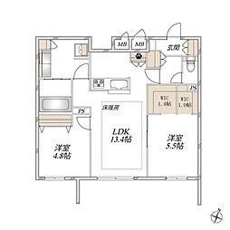 Chouette Maison 2LDKの間取図画像