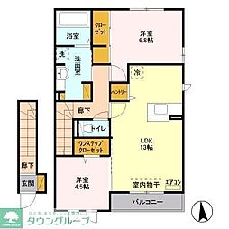 ラ・メゾン 2LDKの間取図画像
