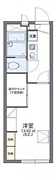 レオパレス昴555D 1Kの間取図画像