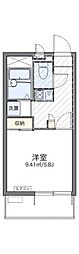 レオパレスSNブルーウッド 1Kの間取図画像