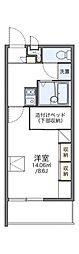 レオパレスドミール大和 1Kの間取図画像