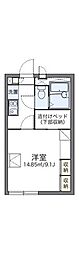 レオパレス古市場 1Kの間取図画像