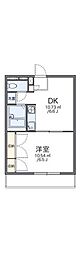 レオパレスアクア 1DKの間取図画像
