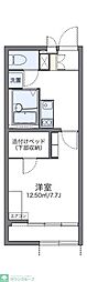 レオパレスセントラル誉田 1Kの間取図画像