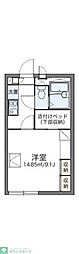 レオパレス古市場 1Kの間取図画像