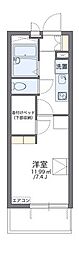 レオパレスゴールデン1 1Kの間取図画像