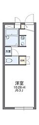 レオパレスホワイトウイング1 1Kの間取図画像
