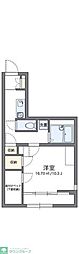 レオパレスリビングメイト学園前 1Kの間取図画像