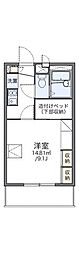 レオパレスヴァンティアン 1Kの間取図画像