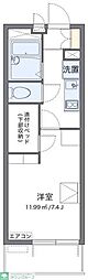 レオパレスガーデンハウスW 1Kの間取図画像