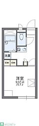 レオパレスカメリア2 1Kの間取図画像