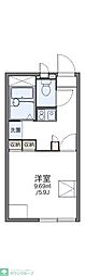 レオパレスゴールドエミ 1Kの間取図画像