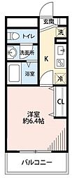 EmpereurFerK.Yu 1Kの間取図画像
