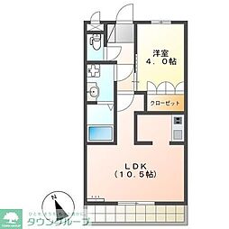 ウィルマルカ 1LDKの間取図画像