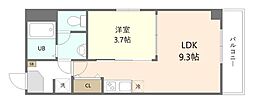 IVORY 1LDKの間取図画像