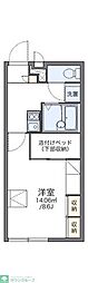 レオパレスハウゼブリューヘン 1Kの間取図画像