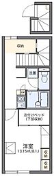 レオパレスラピュタ 1Kの間取図画像