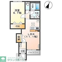 トリアフォス2 1LDKの間取図画像