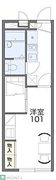 レオパレスシャンブル参番館 1Kの間取図画像