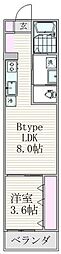 フォーサイト千葉寺 1LDKの間取図画像