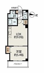 コネクトパークヒルズ鶴沢町 1LDKの間取図画像