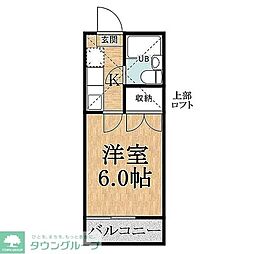 メゾン誉田 ワンルームの間取図画像