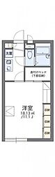 レオパレスリリーY 1Kの間取図画像