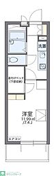 レオパレスゴールデン1 1Kの間取図画像