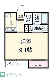 アネックスガーデン本千葉 1Kの間取図画像