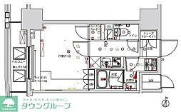 フェルクルールプレスト池袋ウエスト 1Kの間取図画像