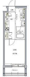 クレヴィスタ池袋ウエスト 1Kの間取図画像