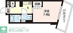 エスティメゾン板橋C6 ワンルームの間取図画像